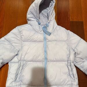 Icy blue Guess puffer jacket size XL
